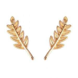 Golden Leaf Women's Earrings